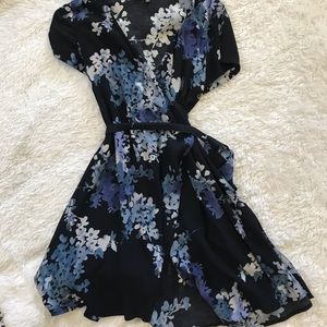 Lulu’s floral wrap mini dress
